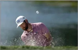  ?? DOUGLAS P. DEFELICE — GETTY IMAGES ?? Chris Kirk blasts from a bunker on the sixth hole during the third round of The Honda Classic at PGA National Resort And Spa on Saturday in Palm Beach Gardens, Florida.