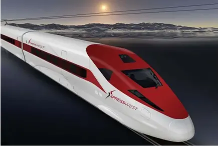  ?? Xpresswest ?? A planned bond issue could help a high-speed train connecting Las Vegas and Southern California finally come to fruition.