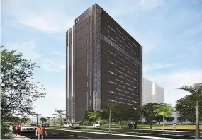  ??  ?? VECTOR THREE is a class A 20-storey office building located in the Northgate Cyberzone, Filinvest Corporate City, Muntinlupa City.