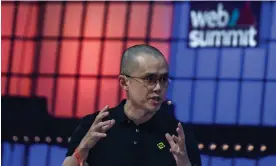  ?? Photograph: Patrícia de Melo Moreira/AFP/Getty Images ?? Binance co-founder and CEO Changpeng Zhao was a headline speaker at the Web Summit on 2 November.