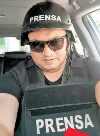  ?? CORTESÍA: FB CECILIO PINEDA ?? Cecilio Pineda, periodista espiado y asesinado