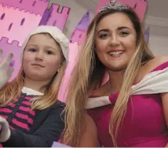  ??  ?? Sinead Kehoe with Sleeping Beauty at the opening of Santa’s Enchanted Castle in Enniscorth­y. See No 6