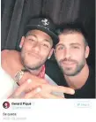  ??  ?? Piqué anunció ayer en sus redes que Neymar se queda.