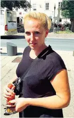  ??  ?? Britta Klier aus Frankfurt urlaubt in Kärnten aus einem Grund: Nicht an die Probleme in der Heimat denken.