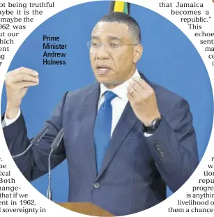  ?? ?? Prime Minister Andrew Holness