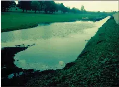  ??  ?? Flooding on the golf club lands in October 2015.