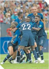  ??  ?? Los galos ahora están a la altura de Argentina y Uruguay.