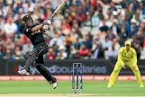  ?? PHOTO: GETTY IMAGES ?? In his farewell tournament for New Zealand, Luke Ronchi signed off in style with 65 off 43 balls against Australia at Edgbaston.