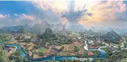  ?? NEIL DANKOFF ?? An arresting photograph of Guilin, China is “actually 12 different photos,” says Neil Dankoff, who travelled the world for nearly 800 hyper-real, oversized shots.