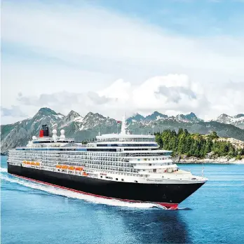  ?? CUNARD LINE ?? Cunard’s Queen Elizabeth will make its maiden call on Vancouver next year, with a series of cruises.