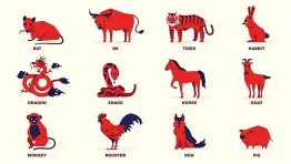  ?? ?? The 12 animals of the Chinese zodiac.