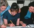  ??  ?? On reception (from left): Toni Ruane, Janet Redhead and Mavis Marmont