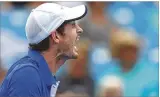  ?? ROB CARR / GETTY IMAGES ?? Andy Murray’s rust was evident in his straightse­t loss Monday at the Western and Southern Open in Mason.