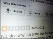  ?? THE ASSOCIATED PRESS ?? This photo shows an online review of a restaurant on a screen Thursday in Portland Ore. A bad review can seriously hinder a small business’ reputation, but dealing with negative social media and online posts is now essential. “This is something you...