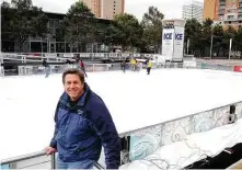  ?? Pin Lim / Contributo­r ?? Mike Clayton, who died in February, founded Ice Rink Events and became a father figure to Adame.