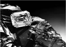  ?? SOURCE: ALROSA ?? CAST IN STONE: “The Spectacle”, a 100.94-carat colourless diamond from Russia that was sold for over $14 million in May 2021