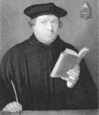  ??  ?? Contra las indulgenci­as. Lutero cuestionab­a la práctica católica de la compra de perdones.