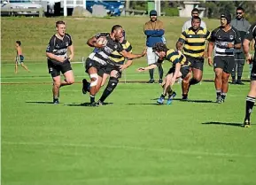  ?? STEPH RANGI/FAIRFAX NZ ?? Taupo Sports A managed a close win over the Taumarunui Districts last weekend.