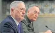  ?? AFP ?? Jim Mattis and Gen Joseph Dunford (R) at a Senate hearing.