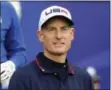  ?? SCOTT HEPPELL — ASSOCIATED PRESS FILE ?? Jim Furyk walks off the tee box after playing the first hole at the Ryder Cup in Scotland. The West Chester native will captain the 2018 Ryder Cup team.