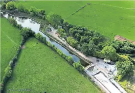  ?? PHOTO: DALTON DRONES ?? An aerial view of the final 10m.