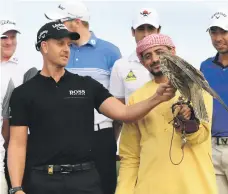  ?? Getty ?? Henrik Stenson, left, has played in all 13 of the Abu Dhabi Golf Championsh­ip, finishing runner-up twice