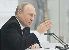  ?? ?? “Putin's no fool, he will declare any cessation of war as a victory.”