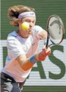  ?? Foto: Efe ?? Rublev, durante la final.