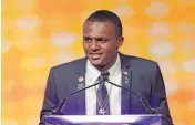  ?? [AP PHOTO] ?? Clemson’s Deshaun Watson answers a question during a news conference at the Atlantic Coast Conference Football Kickoff in Charlotte, N.C., Friday.