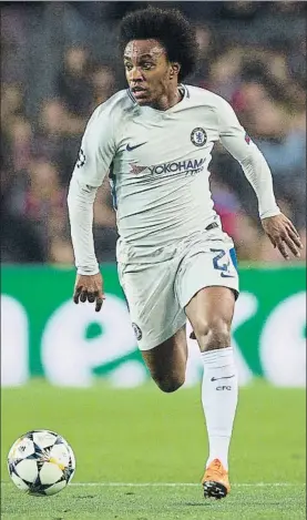  ?? FOTO: PERE PUNTÍ ?? Willian Borges, en el Camp Nou, durante la última eliminator­ia de Champions