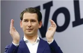  ?? © ?? De Oostenrijk­er Sebastian Kurz ging ten onder aan schandalen. reuters