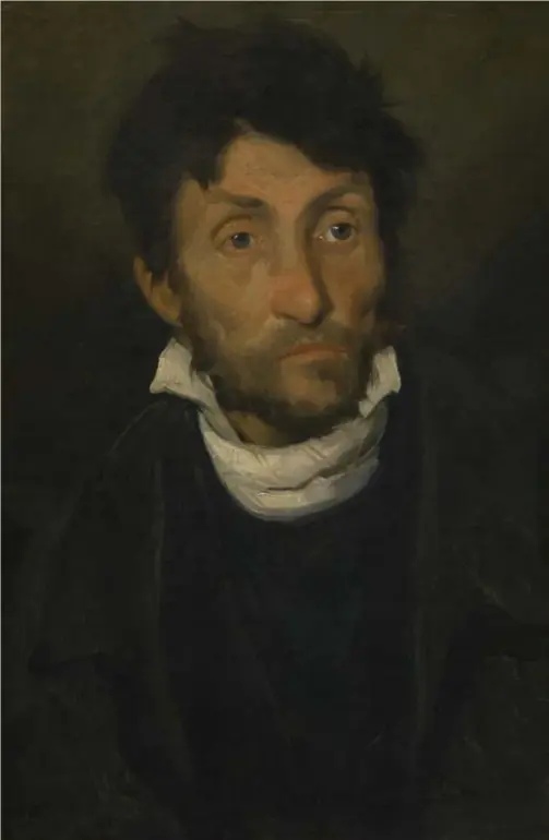  ?? © Lukas/Art in Flanders vzw/foto Hugo Maertens ?? ‘Portret van een kleptomaan’ van Théodore Géricault, ca. 1820, onderdeel van een reeks portretten van psychiatri­sche patiënten.