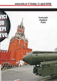  ??  ?? Sreda, 11. april 2018. Tvrd orah: Vladimir
Putin