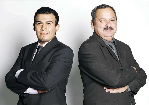  ??  ?? Expertos. Juan Miguel Leija Martínez y Edgardo Hernández, conforman el Consejo Directivo de la empresa Cdigital.