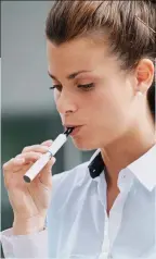  ??  ?? Popular: Millions now use e-cigs