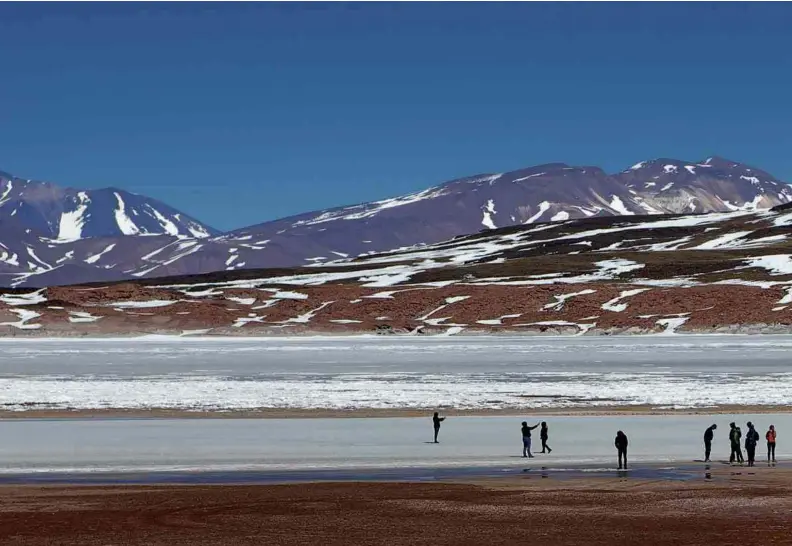  ??  ?? Salar de Tara, no Atacama