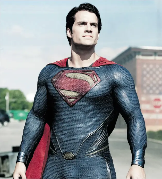  ?? The associated/ Warner Bros. Pictures ?? Henry Cavill says he feels blessed to be playing Superman in Man of Steel.