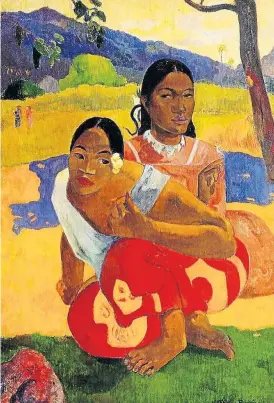  ??  ?? OIL PRICE: This work by Paul Gauguin, ’When Will You Marry?’, went for $300-million in February