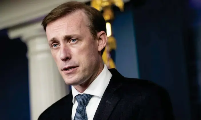  ?? Photograph: Sarah Silbiger/UPI/REX/Shuttersto­ck ?? Joe Biden’s national security adviser Jake Sullivan says it’s time to get past “challenges” related to the announceme­nt of the Aukus security agreement.