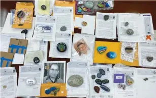  ?? (Consulate General of Israel) ?? SOME OF THE decorated stones and dozens of letters from bereaved families living in New York that were collected by the Consulate-General have been sent to Israel to be placed on graves on Remembranc­e Day.