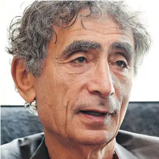  ?? — DON HEALY FILES ?? ‘It’s not like a drug you give to somebody. It’s more that it opens up portals into yourself,’ Dr. Gabor Mate says of the hallucinog­enic plant ayahuasca.