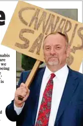  ??  ?? ‘AN UNLAWFUL PROCESS’: CannaPro chief Peter Reynolds