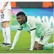  ?? FOTO: MATTHIAS BALK/DPA ?? Marcus Thuram gab vier Torschüsse ab.