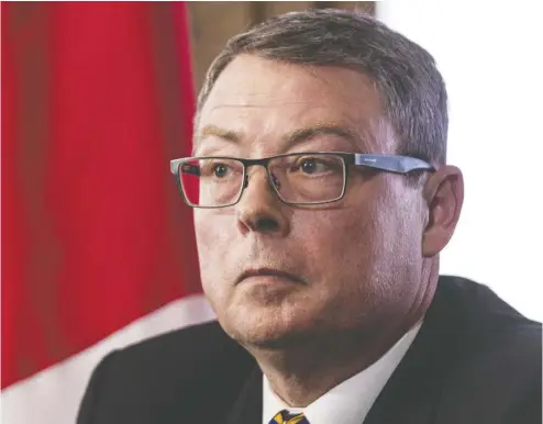 ?? Errol McGihon / Postmedia news ?? If there’s a bigger victim than Vice-Admiral Mark Norman in this sorry tale, it may be the trust Canadians extend to the people in charge of the nation’s business, Kelly McParland writes.