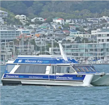  ??  ?? The East by West ferry still uses the Seatoun wharf which needs repairs.