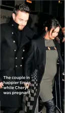  ??  ?? The couple in happier times while Cheryl was pregnant