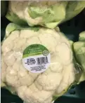  ??  ?? Spanish cauliflowe­rs on the shelves in Tesco