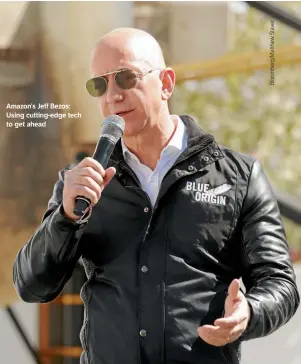  ??  ?? Amazon’s Jeff Bezos: Using cutting-edge tech to get ahead