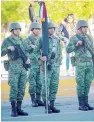  ?? ?? ▮ Los elementos del Ejército Nacional Mexicano celebraron su día con varias ceremonias.