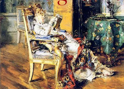  ??  ?? Dipinto di Giovanni Boldini, «Signora che legge»